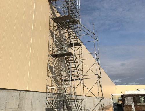 Automotive Industrial Plant Scaffold Stair Tower